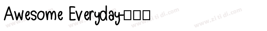 Awesome Everyday字体转换